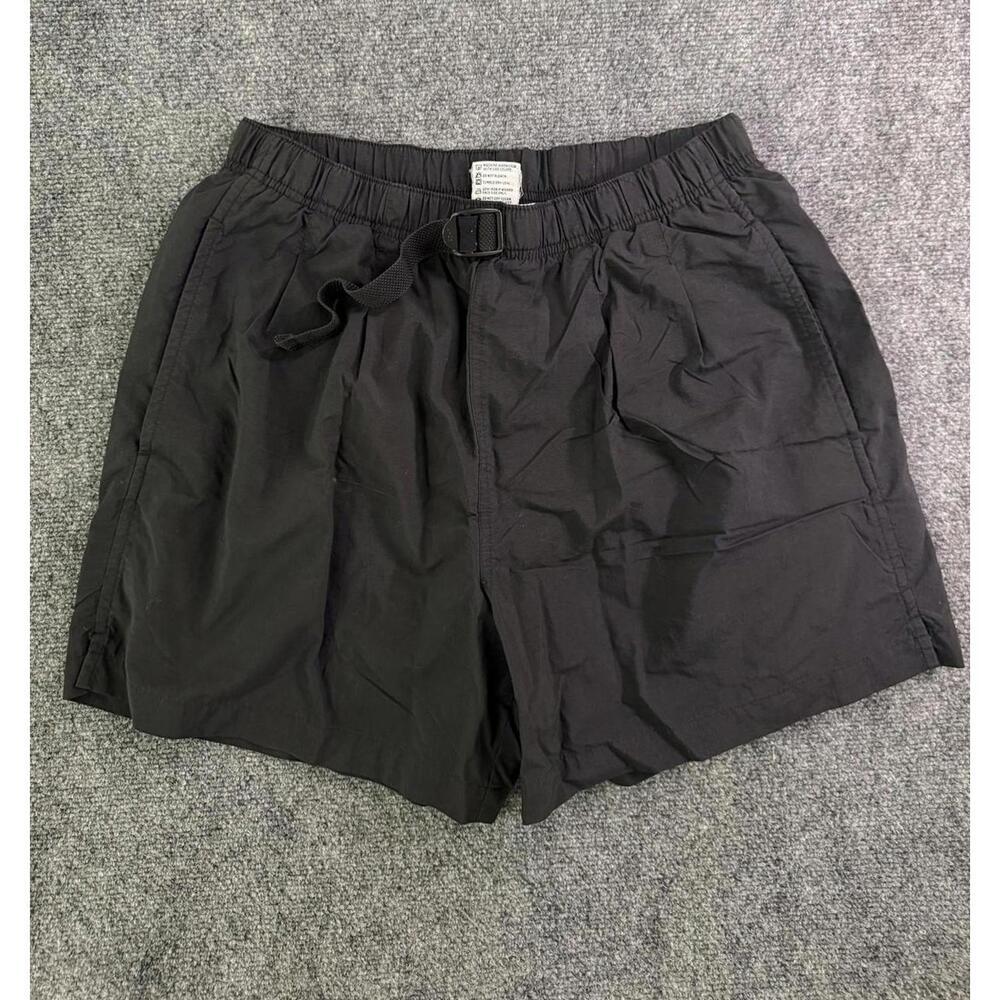 Jockey Outdoor Hiking Shorts Men L Black Elastic Waist Pockets Trail Active Swim